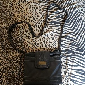 Chaps black crossbody purse